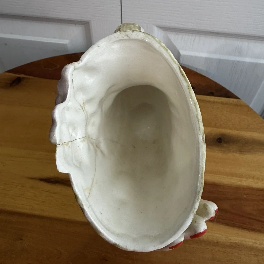 Ucagco Ceramics Japan Hands Holding Cornucopia Vase Decor 1950s‎ Cottage Antique